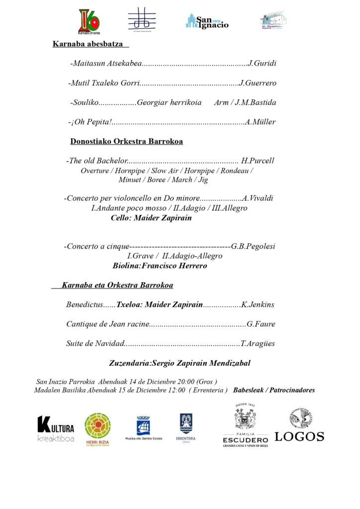 Karnaba Otxotea & Donostiako Orkestra Barrokoa